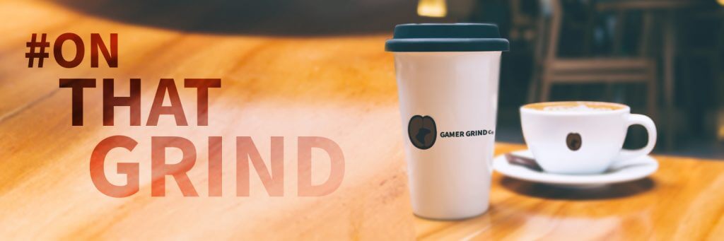 #OnThatGrind coffee banner